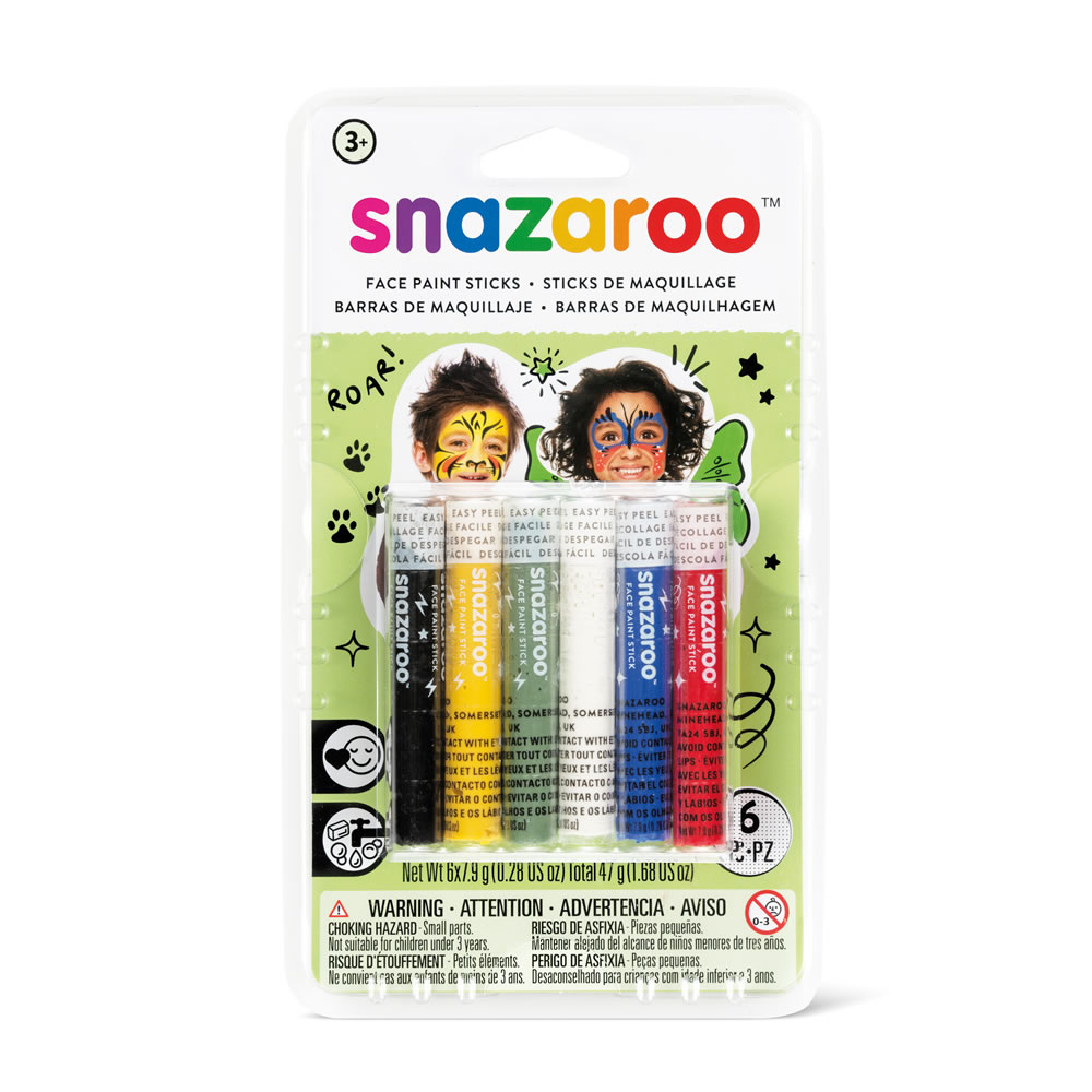Snazaroo Face Painting Sticks (pack of 6)